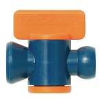 Robinet d'arr�t taille 1 / 4 po. avec raccord articul�