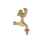 Banyo - robinet arrosage `coq` en laiton sans rosace, raccord flexible racord mural 1 / 2'