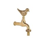 Banyo - robinet arrosage `oiseau` laiton sans rosace, raccord flexible raccord mural 1 / 2'
