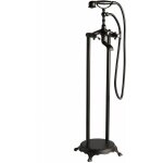 Robinet de baignoire autoportante noir mat de style rétro Robinet de baignoire autoportante noir mat de style rétro