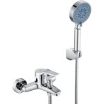 Auralum - robinet de baignoire avec douchette et flexible de douche mitigeur de baignoire cascade robinet ...