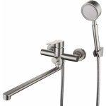 Gotrays - robinet de baignoire mural set de douche avec 1, 5m flexible douche à main douchette mitigeur ... Gotrays - robinet de baignoire mural set de douche avec 1, 5m flexible douche à main douchette mitigeur ...