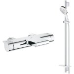 Grohe - robinet bain thermostatique grohtherm + ensemble de douche rainshower Grohe - robinet bain thermostatique grohtherm + ensemble de douche rainshower