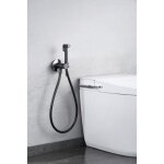 Robinet de bidet int�gr� line noir gun metal imex imex rdd038 bgm