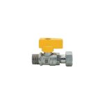 Robinet � bille pour gaz droit m�le dimensions : 1 / 2  x 1 / 2  dn 15