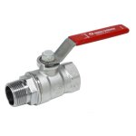 Giacomini - vanne  bille m / f 1 / 2 avec poigne  levier rouge r254lx003