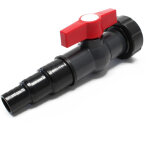 Robinet  boisseau sphrique avec bague d'tanchit 58mm & embout  tages 25mm / 31mm / 38mm