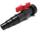 Robinet � boisseau sph�rique avec poign�e embout � �tage 25mm / 31mm / 38mm & bague d'�tanch�it� �58mm ...