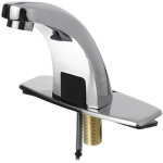 Robinet � capteur infrarouge eau salle de bains mains libres bassin robinet galvanoplastie polissage ...