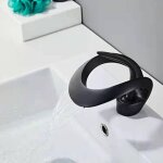 Ikodm - robinet cascade salle de bain, robinet de lavabo cascade, cascade mitigeur salle bain avec valve ...