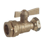 Blanc habitat - robinet compteur droit pe 32 - crou prisonnier 3 / 4' (20 / 27) - somatherm