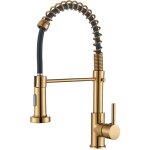 Zamery - robinet cuisine dor bross, mitigeur cuisine avec douchette extractible pivotant  360 d'vier ...