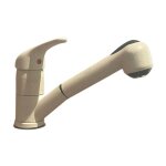 Paini france - robinet de cuisine avec douchette extractible en granit beige paini mixo 45q568tcz - 45x573 ...