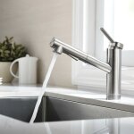Faustina - robinet cuisine avec douchette extractible, mitigeur cuisine avec 2 modes de jet, robinet ...
