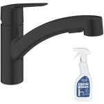 Robinet de cuisine avec douchette grohe start noir mat + nettoyant grohclean Robinet de cuisine avec douchette grohe start noir mat + nettoyant grohclean