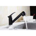 Robinet cuisine douchette noir � 2 jets mitigeur �vier cuisine avec douchette extractible en laiton robinetter ...