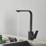 Robinet cuisine d'�vier � arc �lev� pulv�risateur escamotable 2 modes de pulv�risation en laiton mitigeur ...