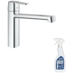 Robinet de cuisine grohe get chrom� + nettoyant grohclean
