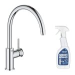 Robinet de cuisine grohe start classic quickfix chrom� + nettoyant grohclean