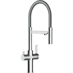 Vizio - robinet de cuisine mitigeur 3 voies chrom� bec chrom� orientable et douchette 2 jets d�tachable ...