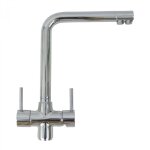 Toodo - robinet de cuisine mitigeur 3 voies chrom modle coud pour filtre sous vier