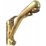 Robinet de cuisine mitigeur 3 voies dauphin laiton