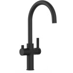 Vizio - robinet de cuisine mitigeur 3 voies noir mat bec u pivotant 360  utiliser avec filtres sous ...