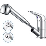 Robinet cuisine mitigeur douchette extractible rotatif 360 robinetterie vier robinet eau et froide ...