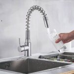 Pro et discount - robinet de cuisine mitigeur �vier chrom� avec douchette un jet