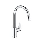 Robinet de cuisine - mitigeur monocommande évier - chromé - bec haut en c - mousseur extractible grohe ... Robinet de cuisine - mitigeur monocommande évier - chromé - bec haut en c - mousseur extractible grohe ...