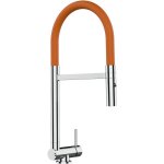Vizio - robinet de cuisine mitigeur rabattable sous fenetre 45mm chrome robinet bec orange orientable ...