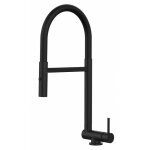 Robinet de cuisine mitigeur rabattable sous fenetre 45mm chrome noir mat robinet bec noir orientable ...