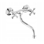 Robinet de cuisine mural pour �vier r�tro stilo chrom�