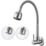 Robinet de cuisine mural rotatif � 180 �avec 2 fonctions mitigeur d'evier de cuisine eau froide � simple ...