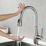 Robinet cuisine touch - on - sensor, robinet cuisine mitigeur smart touch, robinet cuisine avec douchette ...