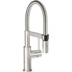 Villeroy & boch ? robinet de cuisine mitigeur acier inoxydable 40cm ? douchette � main 2 jets ? pivotant ...