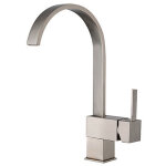 Ideko - robinet de cuisne en laiton mitigeur d evier cuisine brosse nickel rotation a 360� facile