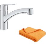 Robinet de cusine avec douchette grohe start 2021 + microfibre