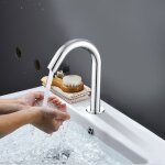 Robinet d'eau g1 / 2 pouces avec capteur automatique à induction fileté, robinet froid infrarouge simple ... Robinet d'eau g1 / 2 pouces avec capteur automatique à induction fileté, robinet froid infrarouge simple ...
