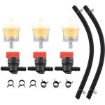 Robinets � essence filtres � carburant de canalisation de 1 / 4 po kit de pinces vannes darr�t pour briggs ...