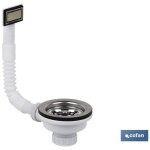 Robinet d'vier 1 1 / 2 x 115 avec panier  grille et trop - plein