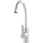 Greenice - robinet d'�vier en alliage de zinc, chrome, eau chaude - froide, tuyaux flexibles, bec haut, ...
