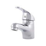 Greenice - robinet d'�vier en alliage de zinc, plaqu� chrome, eau chaude - froide, tuyaux, bec bas, poign�e ...