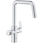 Le robinet filtrant grohe blue pure eurosmart avec un bec  u  pivotant � 150�