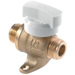 Clesse industries - robinet gaz sphrique droit 1 - 4 de tour  joint plat mm 26x34 avec pattes - clesse ...