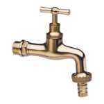 Rubinetterie associate - robinet en laiton poli raccord 1 / 2 m avec raccord de tuyau pour fontaine