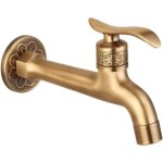 Robinet laiton vintage pour eau froide - poign�e pour blanchisserie, salle de bain, machine � laver - ...
