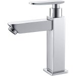 Robinet lavabo eau froide unique robinet salle de bains en m�tal durable robinetterie lave mains cartouche ...