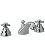 Robinet lavabo, mlangeur 3 trous retro tiffany chrom