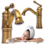 Robinet de lavabo r�tro adelita vieux or sem - 1089